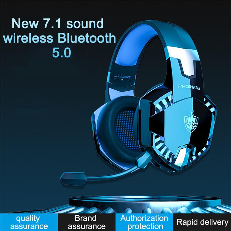 Head-Mounted Bluetooth Dual Mode Gaming Headset Stereo Noise Reduction Earphone Wired And Wireless Switchable