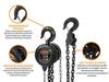 Chain hoist 2T, 3m, CE certified, Teger