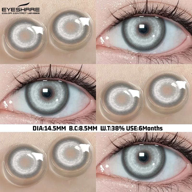 COD EYESHARE 1 Pair Colorful Contact Lenses for Cosplay Halloween Blue Green Cosplay Lenses Pink/Purple Anime Makeup Lens