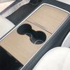 Для Tesla 2021-2023 Модель 3 Модель Y автомобиля из массива дерева Центральный центр управления консоль панель наклейка аксессуары для интерьера