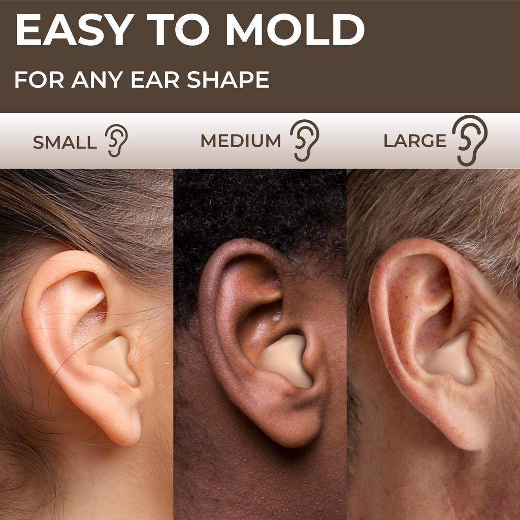 Силиконовые беруши PQ для сна 28 силиконовых берушей для сна и плавания Шумоподавление и защита ушей с гелевыми берушами Беруши для сна