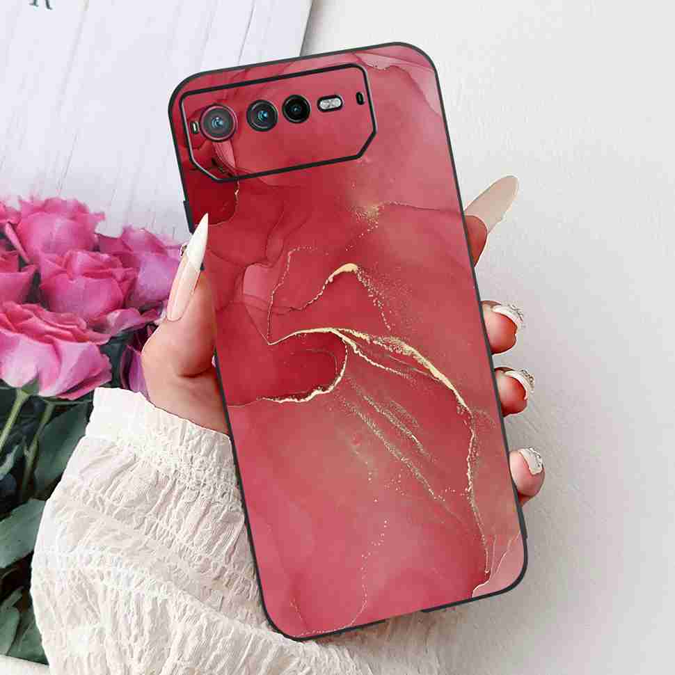 For Asus ROG Phone 6 6.78" Case Dragon Cartoon Rabbit Soft Silicone TPU Black Cover For Asus ROG 6 AI2201_C Bumper Phone Shell