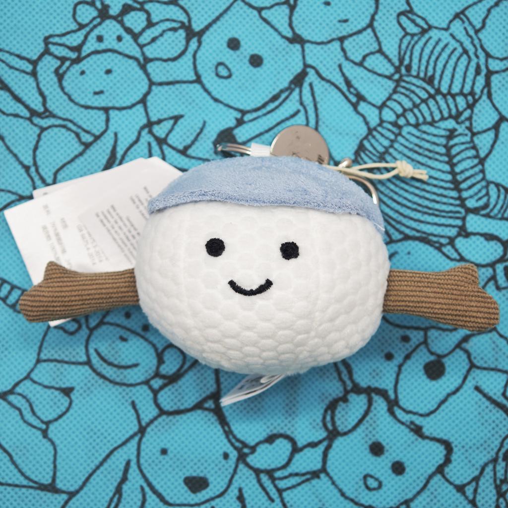 New snowman JC Marshmallow Plush Toy, Small Cherry Charm, Little Turtle Plush Toy, Croissant, Little Penguin JC Bag Charm