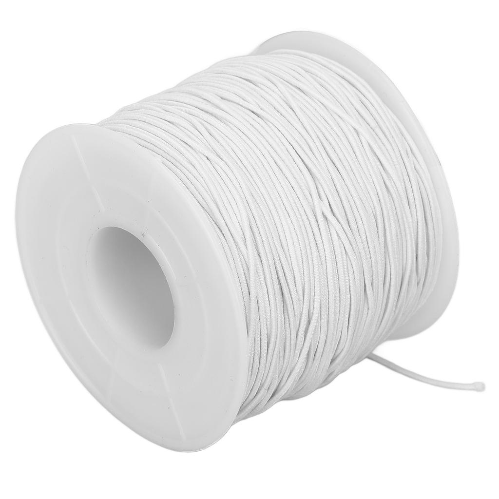 Elastic Thread Polyester String DIY Jewelry Necklace Bracelet Rope Craft Accessories White 100m