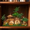 1854 детали Светящийся Лесной Замок Модель для сборки MOC Набор Строительных Блоков, Игрушечное Украшение, Обучающая Игрушка, Подарок на День Рождения для Детей