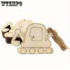 30pcs Wooden Excavator & Tractor Cutouts - DIY Paintable Vehicle Shapes for Crafts, Hanging Ornaments, Gift Tags & Party Decor