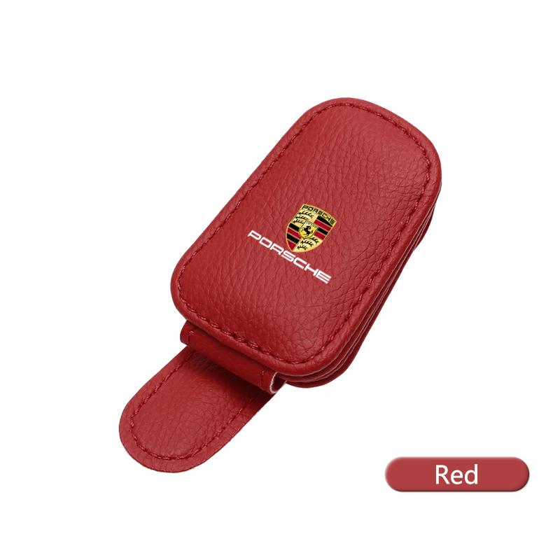 Car Interior Glasses Clip Sunshade Storage Brace Auto Accessories For Porsche Cayenne Panamera Macan 911 718 918 Taycan Boxster