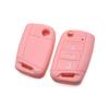 Силиконовый чехол для выкидного ключа с 3 кнопками, подходит для VW GOLF 7 MK7 SKODA SEAT 2014 2015 2016 FOB HULL OCTAVIA COMBI LEON IBIZA CUPTRA Case