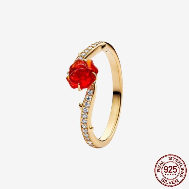 925 Sterling Silver Open Ring Style Paved Heart Butterfly Flower Colorful Gemstone Ring For Women Daily Wear Jewelry Gift 2026