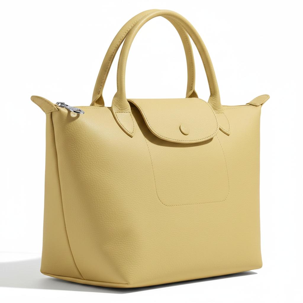 Longchamp Le Pliage One Иконичная Складная Минималистичная Сумка-шоппер из Тканого Нейлона Маленькая Женская сумка-шоппер Желтая 1621979163
