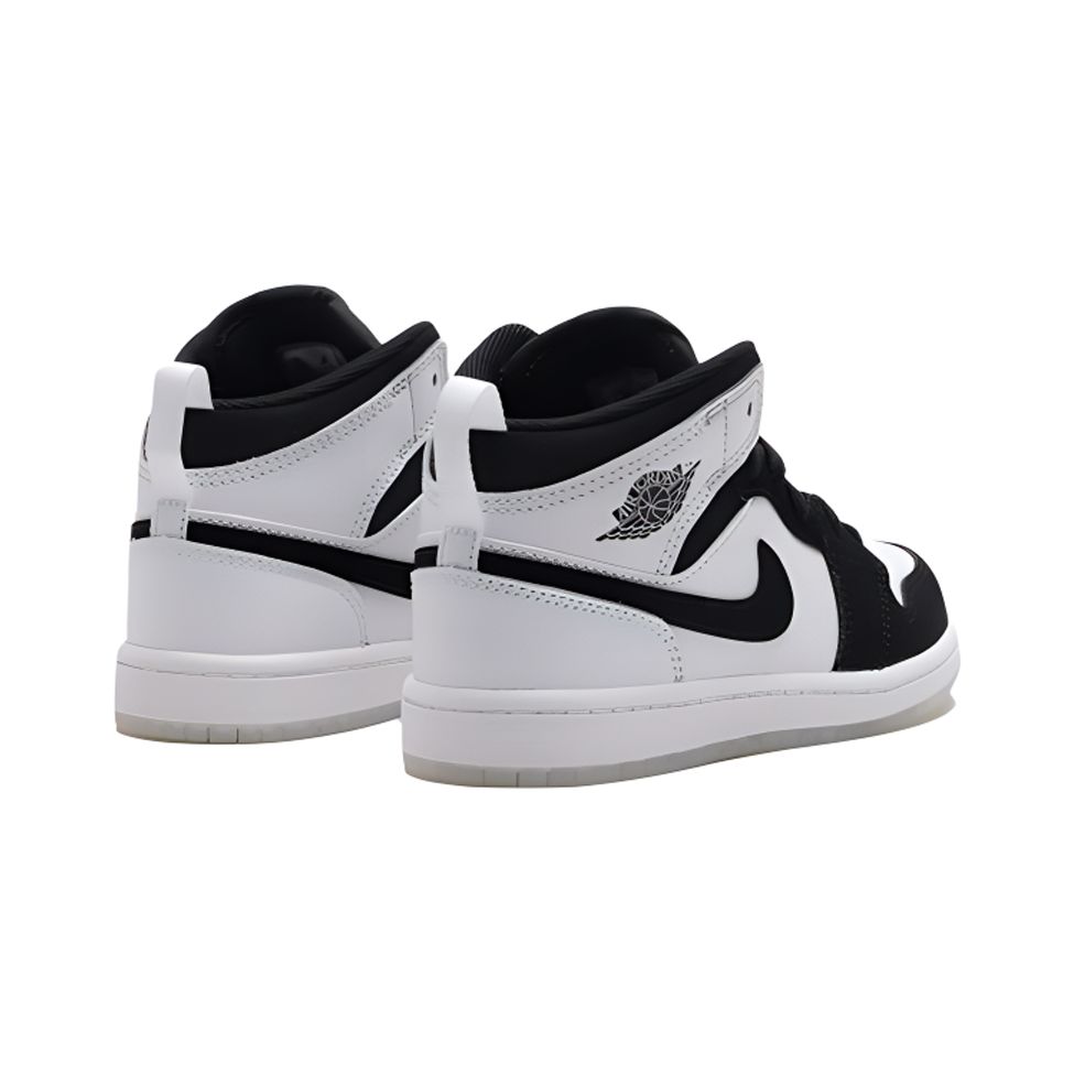 Детские кроссовки Air Jordan 1 Mid SE PS Diamond Белый Многоцветный Черный DN4323-100