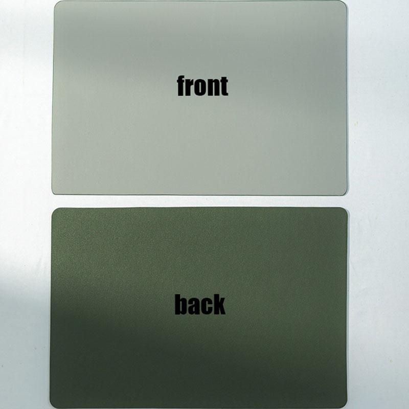 Двусторонний кожаный изоляционный коврик для обеденного стола, коврик для стола в стиле вестерн, водонепроницаемый и маслостойкий, простой современный кожаный коврик для стола