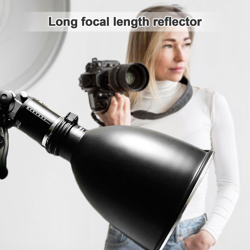 11,6-дюймовая портретная тарелка с креплением Profoto, телескопическим зумом, отражателем, рассеивателем, абажуром и