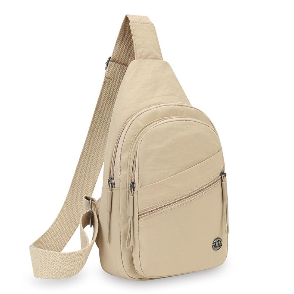 Large Capacity Crossbody Bag Spacious Waterproof Shoulder Bag Adjustable Straps Nylon Material Messenger Bag Casual Design