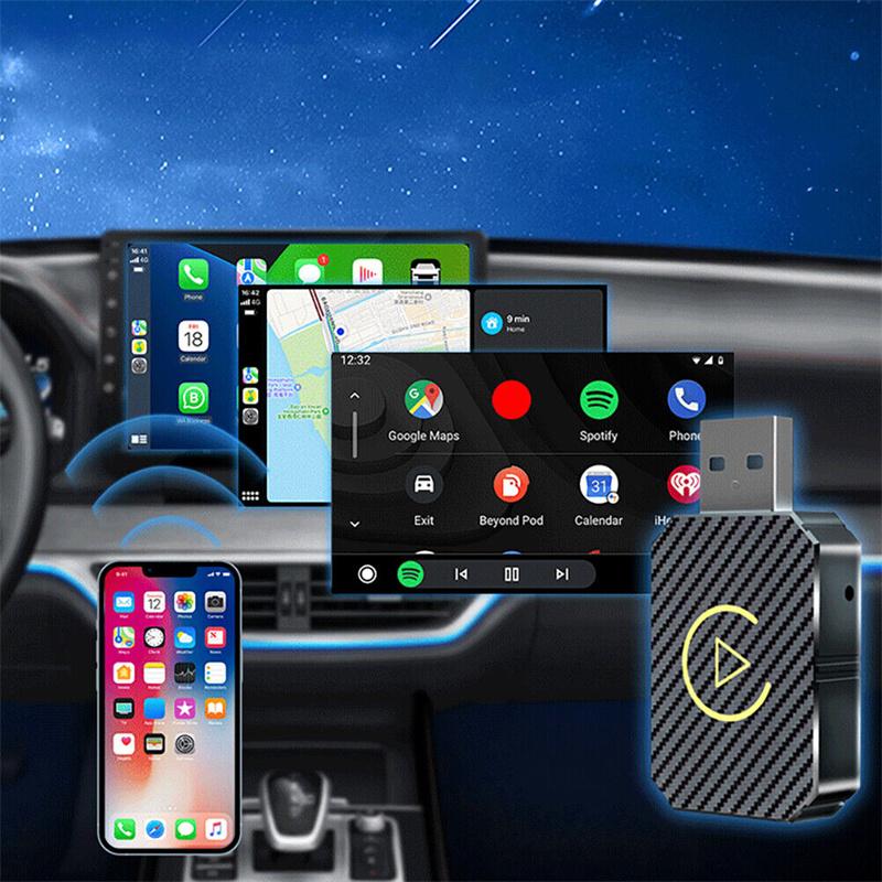 Интеллектуальный беспроводной адаптер Carplay Android Auto, Carplay Ai Box, беспроводной ключ Plug&Play для проводных автомобилей Carplay/Andriod Auto