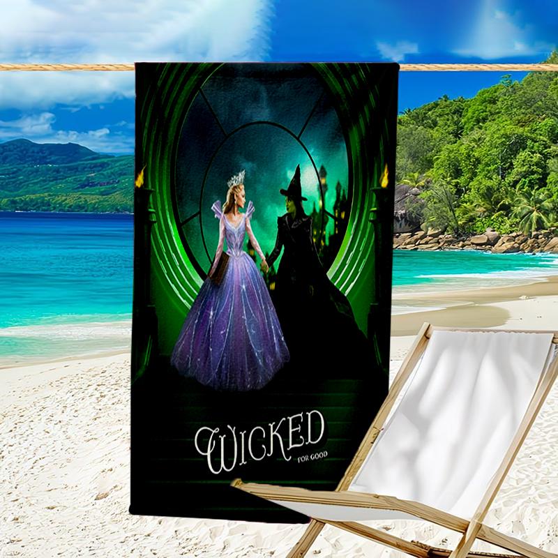 Ultra-Soft Beach Towel with Wicked Theme,Ideal for Pool - Camping, Diving - Perfect Travel Essential, Vibrant Beach Towel.