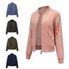 Bomber Jacket Women's Baseball Jacket Autumn and Winter Flight Suit Long-sleeved Plus Cotton Jacket