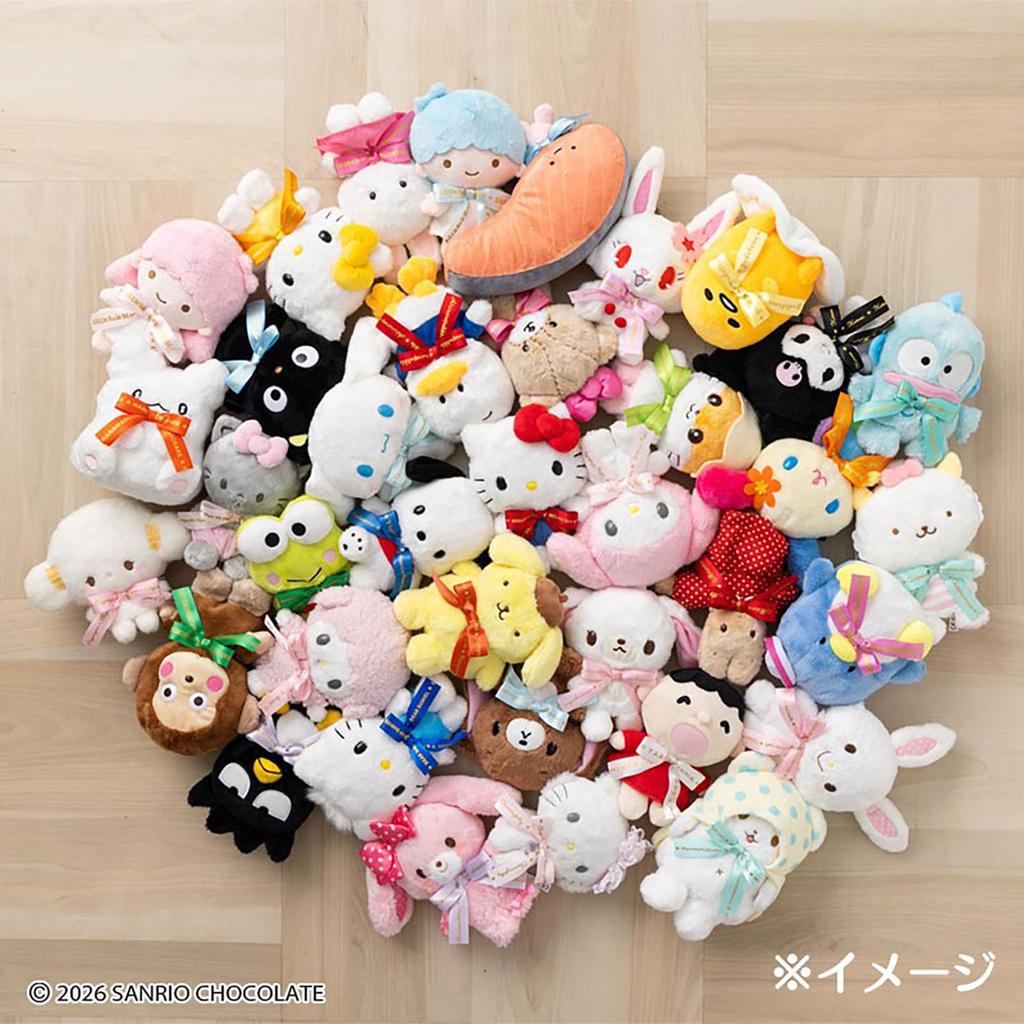 Sanrio Plush Toy Grand Prix 2nd Edition Logo Choco Ages 3 and Item 748544 (Character Ribbon) Cat, up, No.