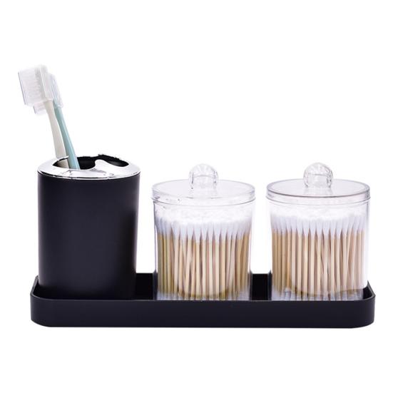 1 Набор аксессуаров для ванной комнаты, многоразовые пополняемые бутылочки для лосьона, дозатор для мыла и зубная щетка