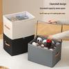 Foldable Oxford Cloth Shoe Storage Box with Lid - Dustproof and Trendy, Compartmented for Organized Wardrobe.