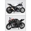 Модель мотоцикла BMW HP4 в масштабе 1/12, игрушка, литой под давлением сплав, свет, музыка, амортизация, мотор, миниатюрные модели, подарки на день рождения для детей