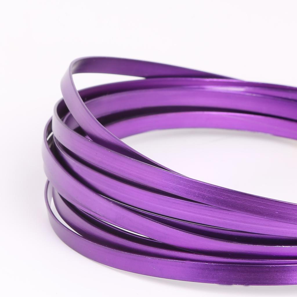 3 метра/лот, плоская алюминиевая проволока 5 мм x 1 мм для DIY ювелирных изделий, резьба для изготовления ремесел