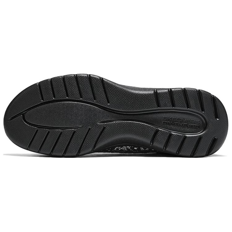 Skechers Удобные дышащие низкие повседневные кроссовки On The GO с амортизацией для женщин, полностью черные 138188-BBK