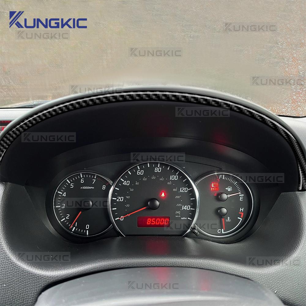 Real Soft Carbon Fiber Speedometer Frame Trim Sticker for Suzuki Swift Sport ZC31S 2005-2010