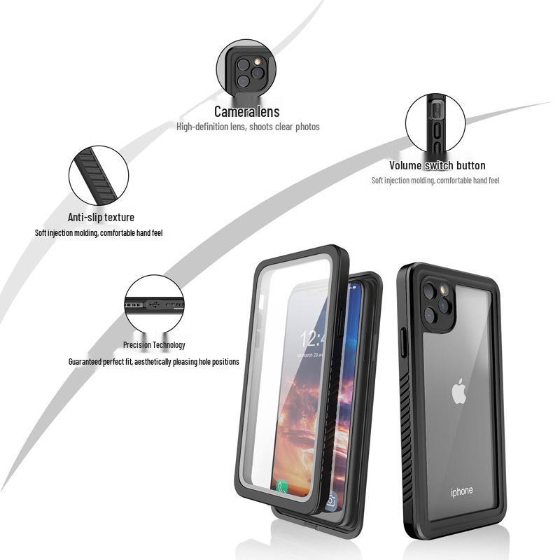 Прочный водонепроницаемый противоударный чехол для iPhone 11 Pro Max - Идеально подходит для плавания, снорклинга и активного отдыха