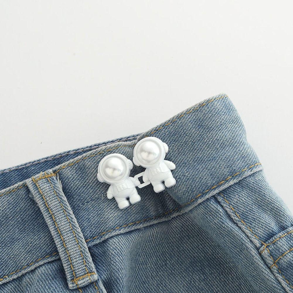 Waist Buckle Spaceman Pants Button Tightener Button Clasps Jean Buttons for Loose Jeans Gift