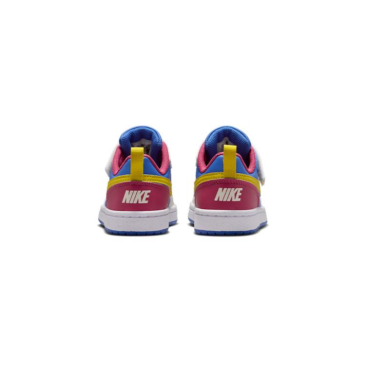 Nike Court Borough Low Recraft PS Сладкий Свекольный Кометно-Синий Цитрон Детские Кроссовки Разноцветный Мягкий Жемчуг Яркий Цитрон IM2182-633
