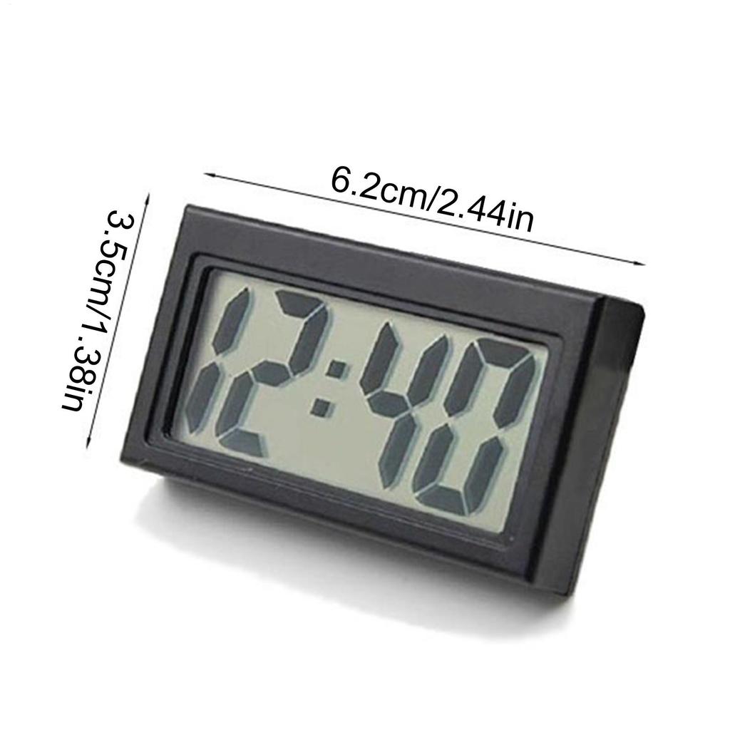 Adhesive Digital Car Clock Small Stick On Watch for Women Men Car Motorcycle Truck Boat Bike Classroom Fridge