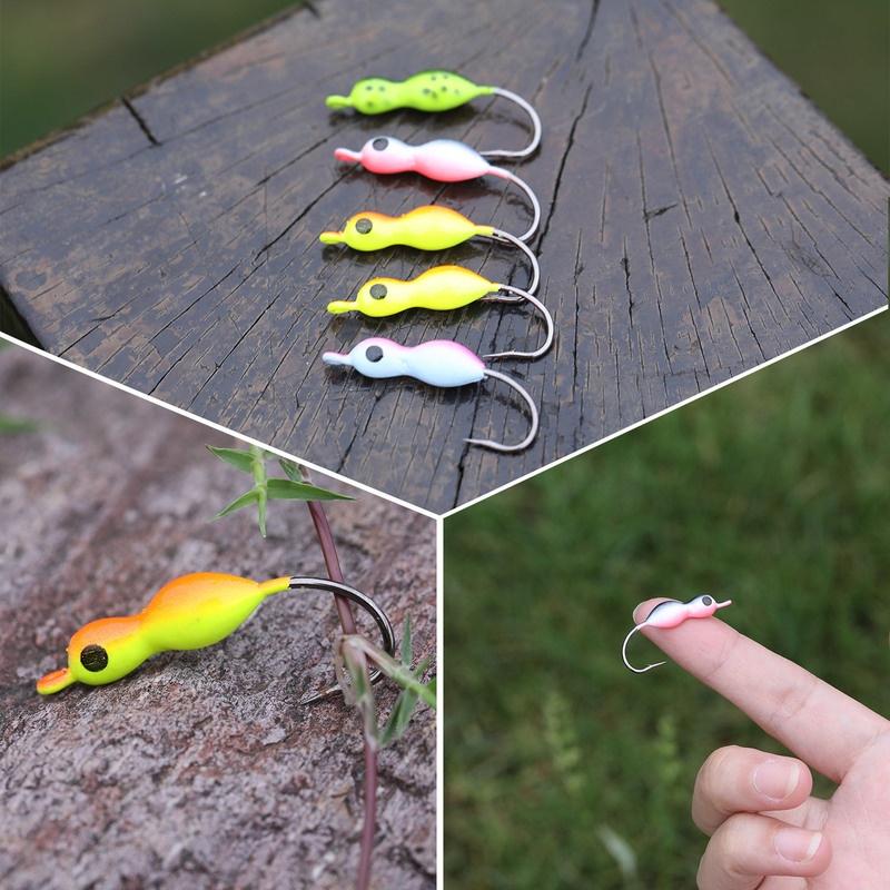 Приманки для зимней рыбалки, 5 шт., приманки для пресноводной морской рыбалки, приманки для зимней рыбалки на открытом воздухе, снасти для зимней рыбалки на открытом воздухе