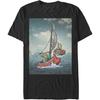 Мужская футболка Nintendo Zelda Wind Waker Линк Фотореалистичный Парусник
