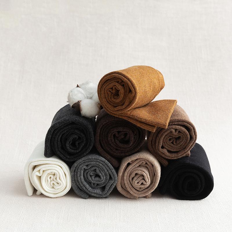 Women's Knee-High Compression Socks – Solid Color, Slimming, Autumn/Winter, Japanese/Korean Style