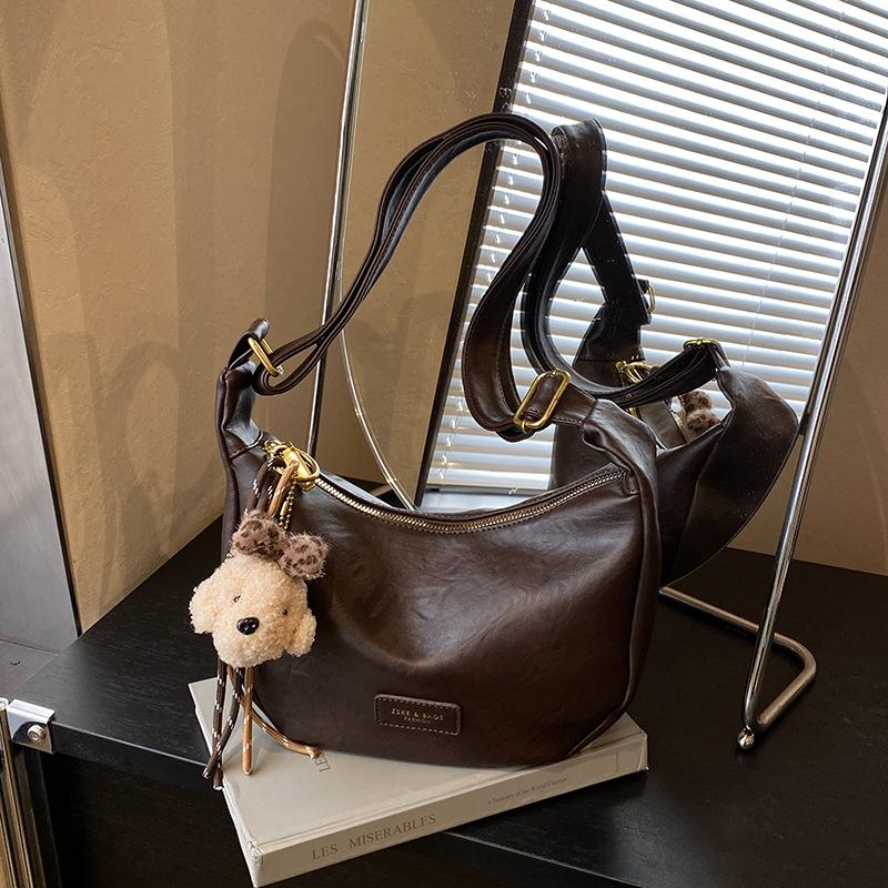 Сумка кроссбоди женская сумка 2025 новая трендовая высококлассная ретро-сумка женская сумка на плечо большая вместительность дорожная сумка-пельмень