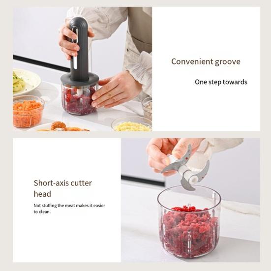 Электрический кухонный комбайн, перезаряжаемая мясорубка с 2 лезвиями