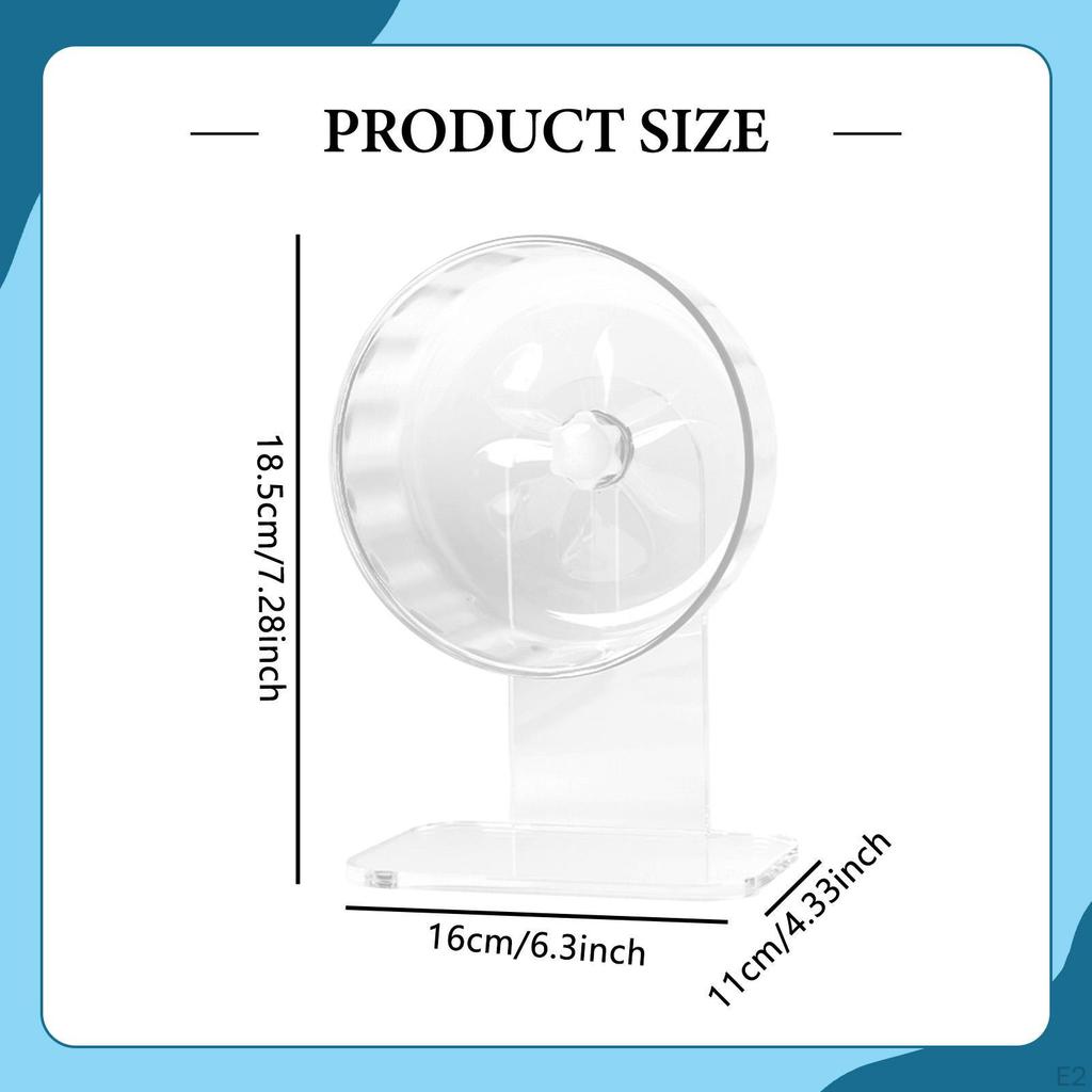 Silent Hamster Wheel Cage Accessories, Quiet, Stable Running Toy Exercise for Hamsters Gerbils