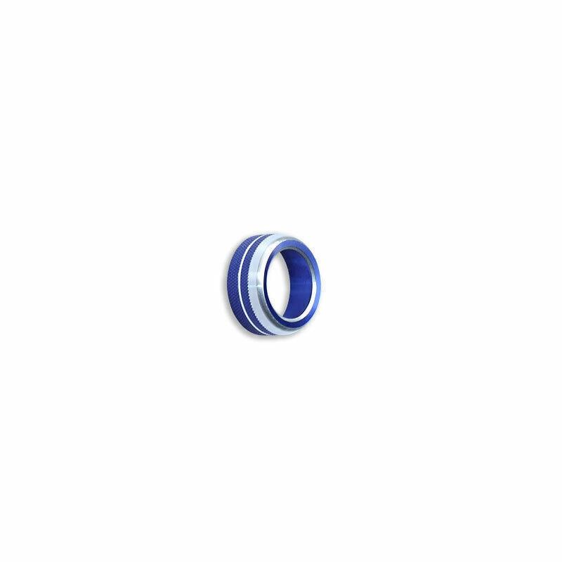Car Console Volume Switch Blue Aluminum Button Cover 2019-21 Fit For BMW X5 G05