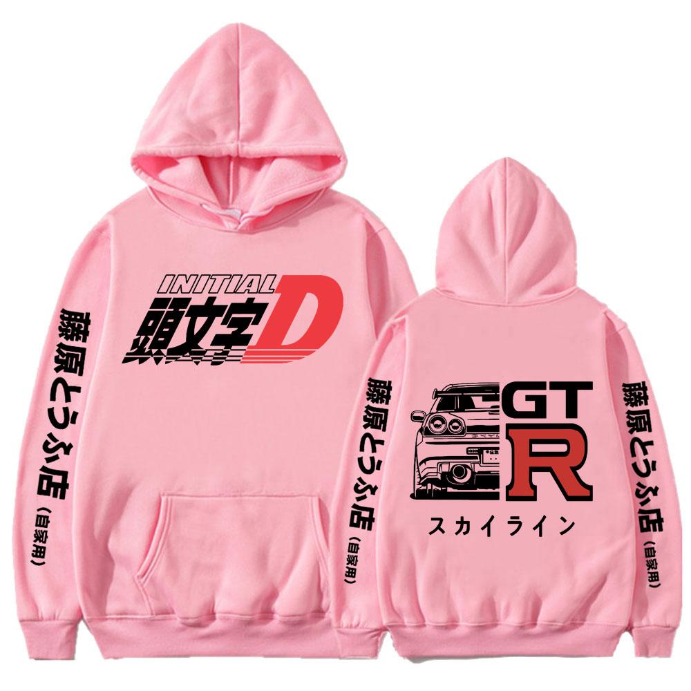 Аниме Drift AE86 Initial D, толстовка с рисунком, повседневная готическая мужская модная толстовка с капюшоном R34 Skyline GTR JDM, большие толстовки в стиле Харадзюку, мужские