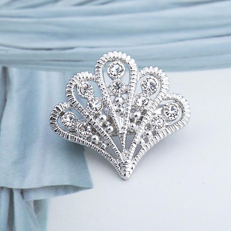 1PC Brooch Women Brooch Pin Rhinestone Crystal Wedding Elegant Fashion Accessories