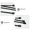 100Pcs CS Electrical Wire ties Zip Tie Double Flex Tie Band Cable Ties Fasten Loop