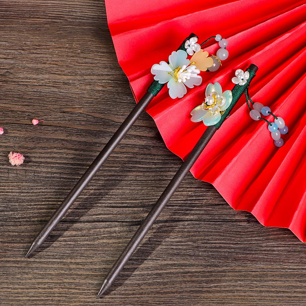 Эбеновые кисточки Ретро стиль Ручная работа Аксессуары для волос Палочки для волос Инструменты для укладки волос Заколка