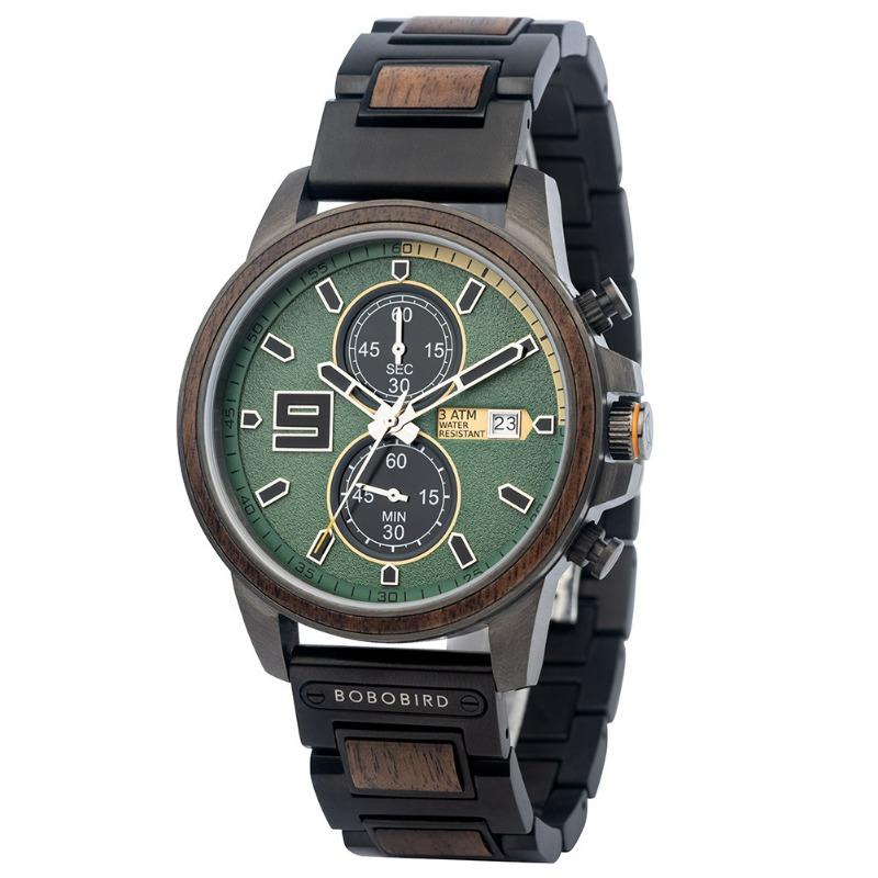 BOBOBIRD Wood Men's Quartz Wood Watch