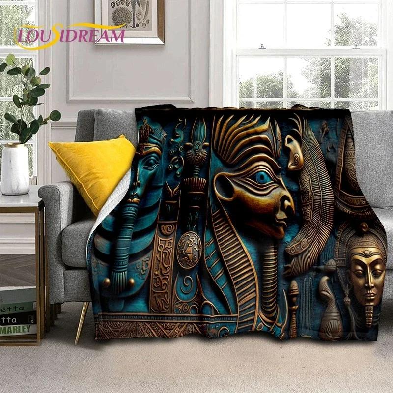 3D Фараон иероглифическая египетская мифология мягкие одеяла, сохраняющие тепло плед одеяло удобное для пикника кровати дивана дома спальни