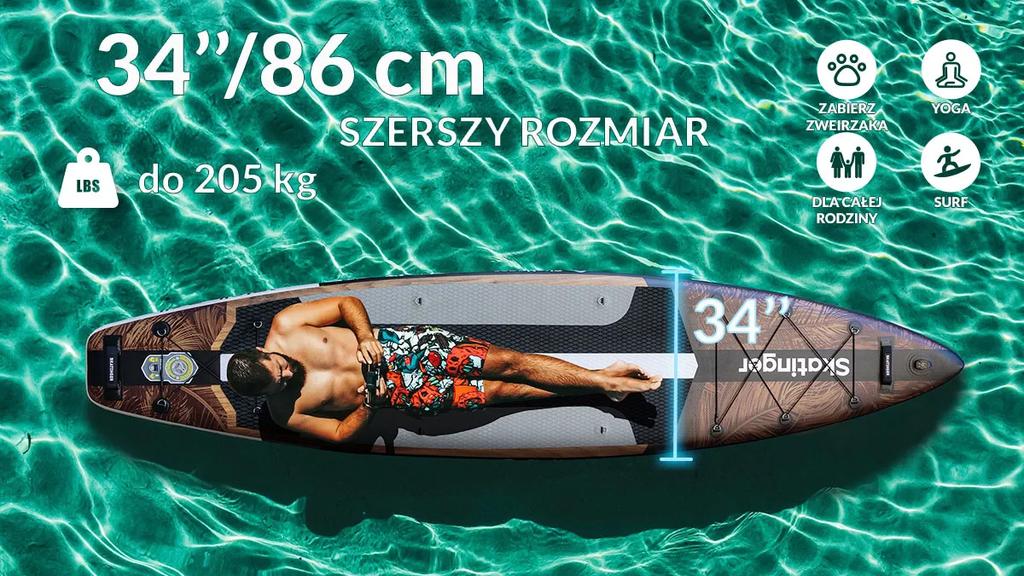 Deska Sup Skatinger Waverider 380X86X16 Cm (12'6'') Allround