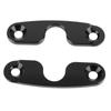 2pcs Sun Visor Repair Kit Aluminum Alloy Black Anodized Coated Sun Visor Mounting Clip for JK 2018