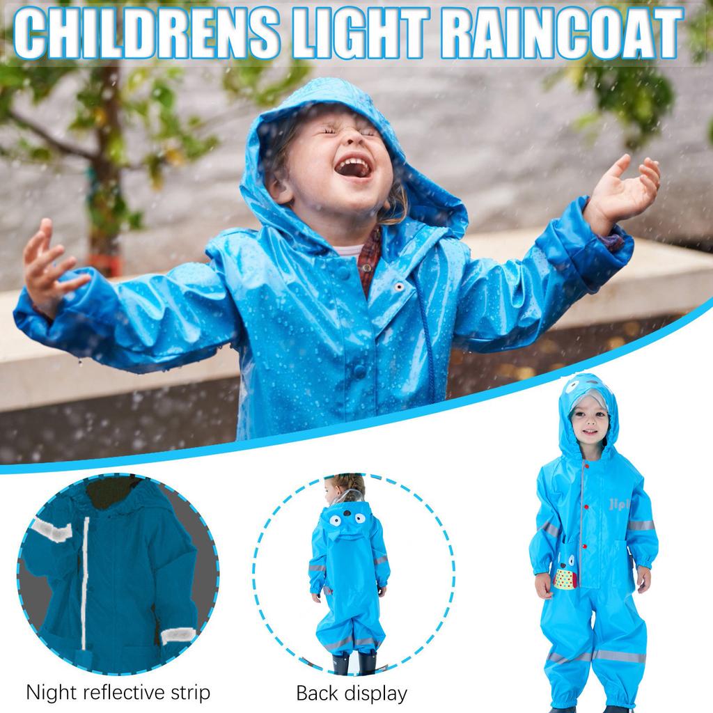 Детская куртка унисекс с капюшоном, ветрозащитный и водонепроницаемый плащ для девочек и мальчиков, маска