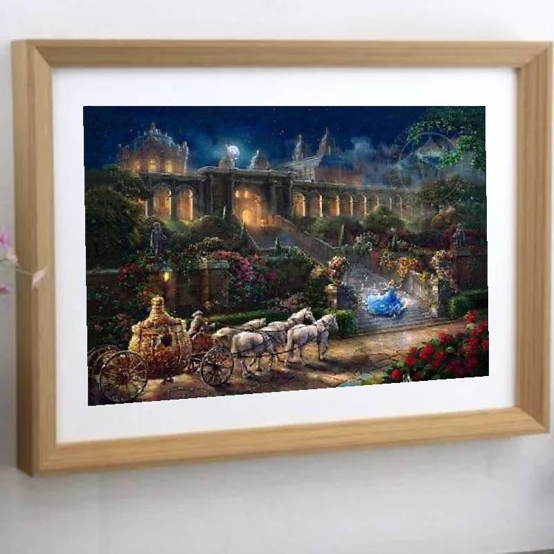 Холст Принцесса Русалка Настенное Искусство Современная Сказка Декор Детской Комнаты Живопись