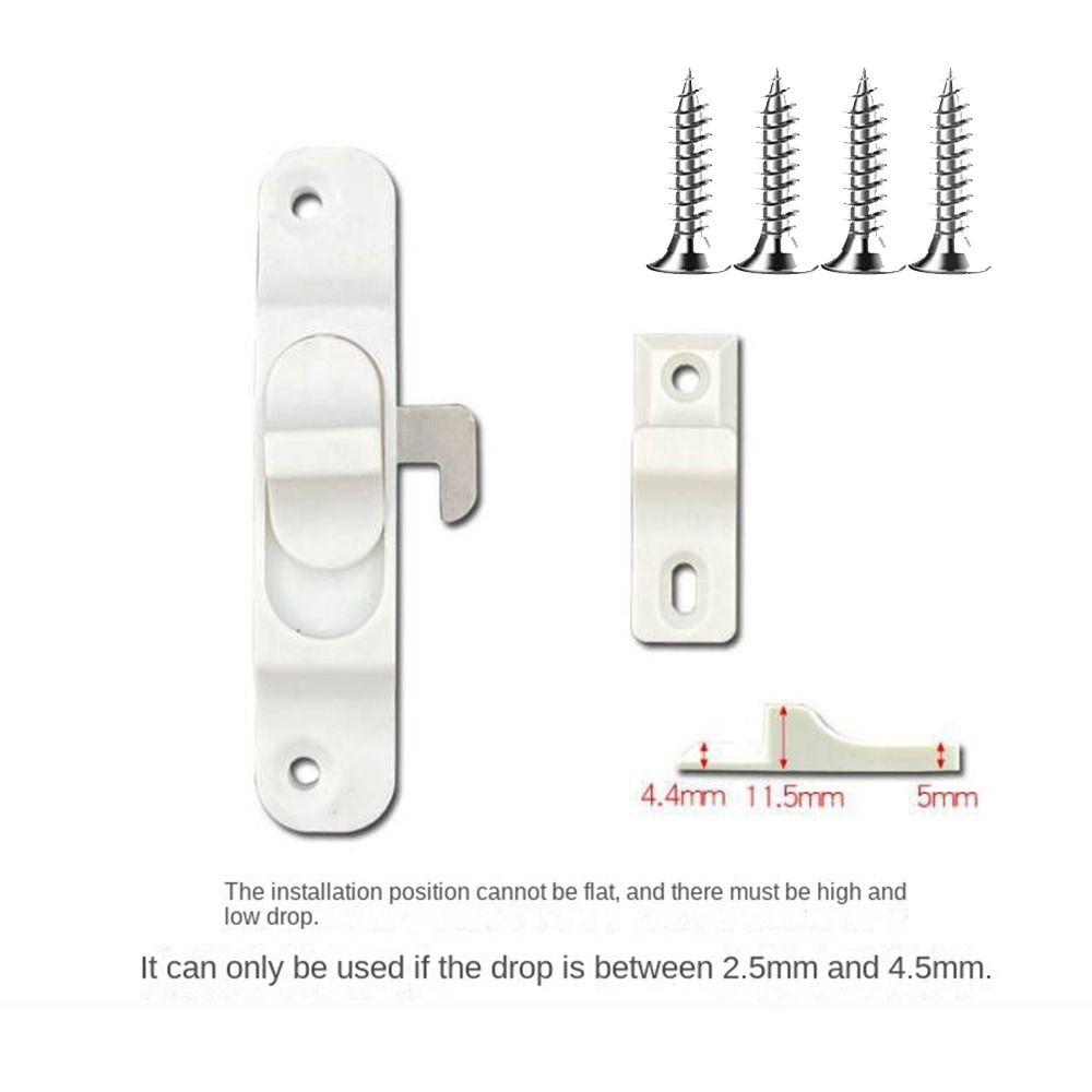 Aluminium Alloy Window Hook Lock Hardware Door Lock Buckle New Sliding Pull Door Lock Window